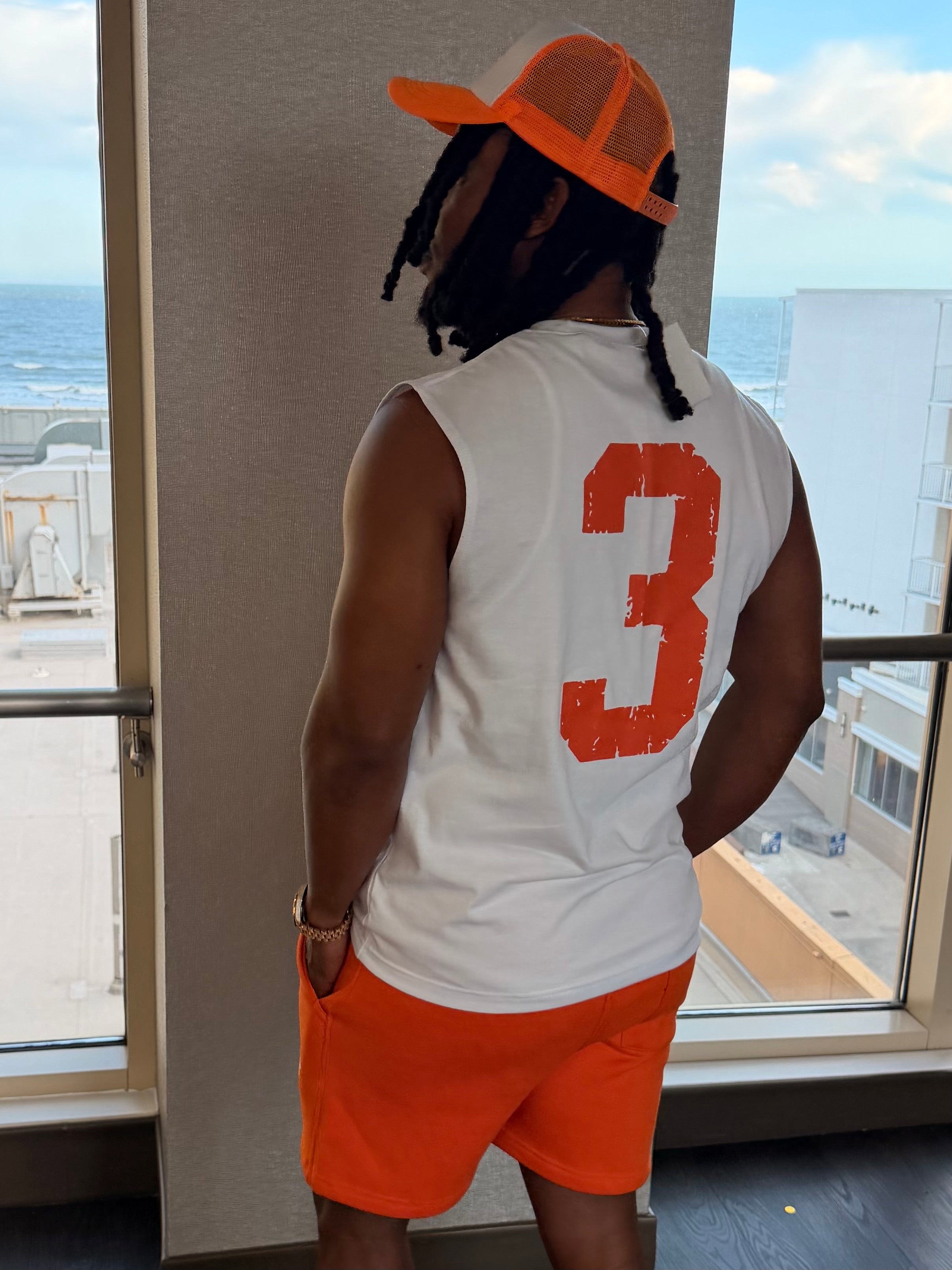 Different Entity sleeveless set (orange)