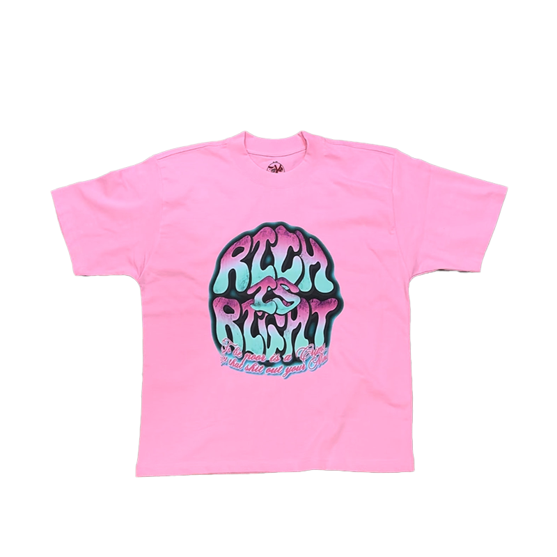 RICH IS RIGHT TEE(pink)