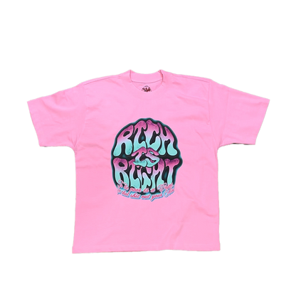 RICH IS RIGHT TEE(pink)