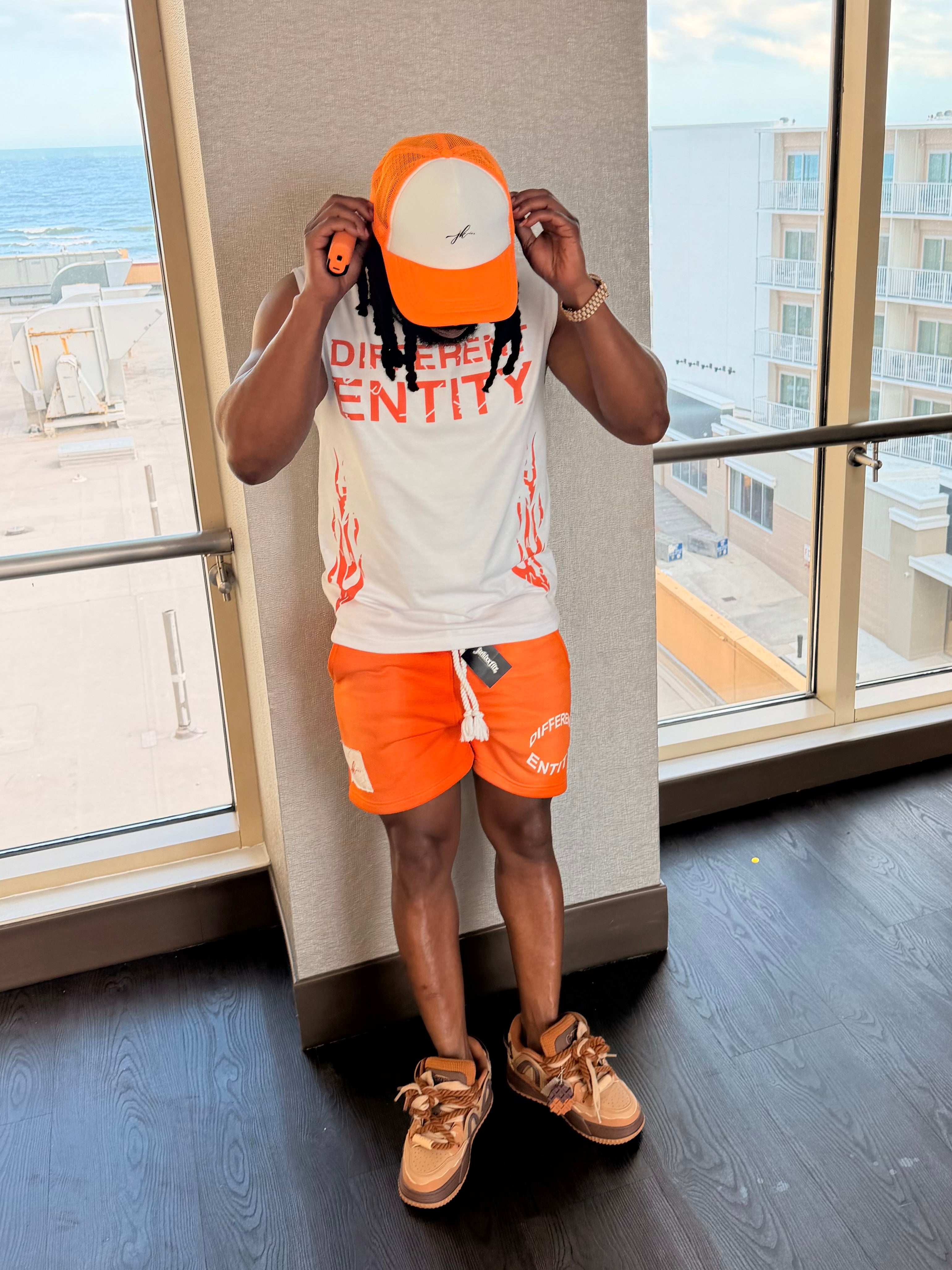 Different Entity sleeveless set (orange)