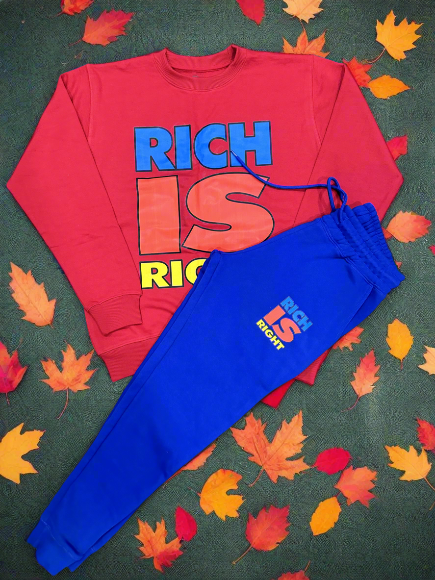 Rich is right sweatsuit