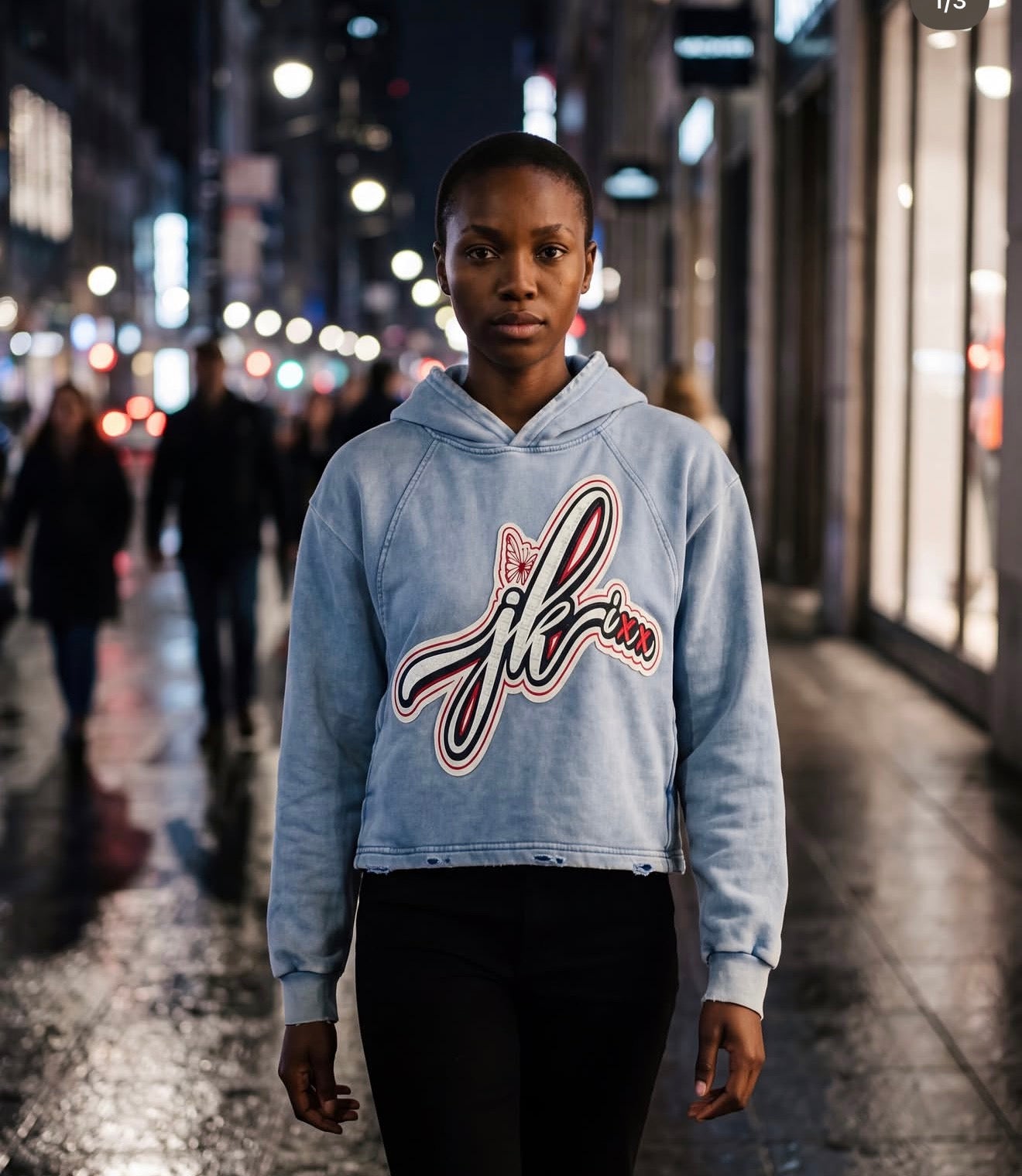 Cloud faded pullover